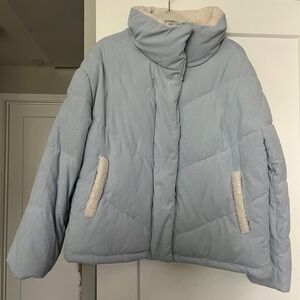 Women's Light Blue Puffer Jacket